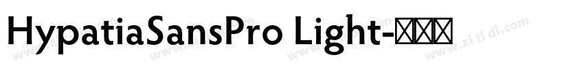 HypatiaSansPro Light字体转换